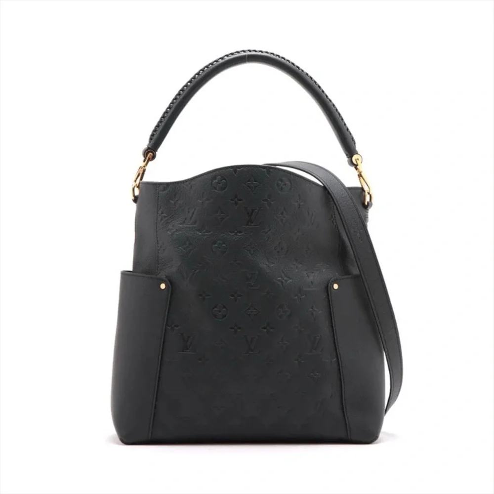 Authentic Louis Vuitton Bagatelle Empreinte NEW black with 2 straps - Picture 13 of 15